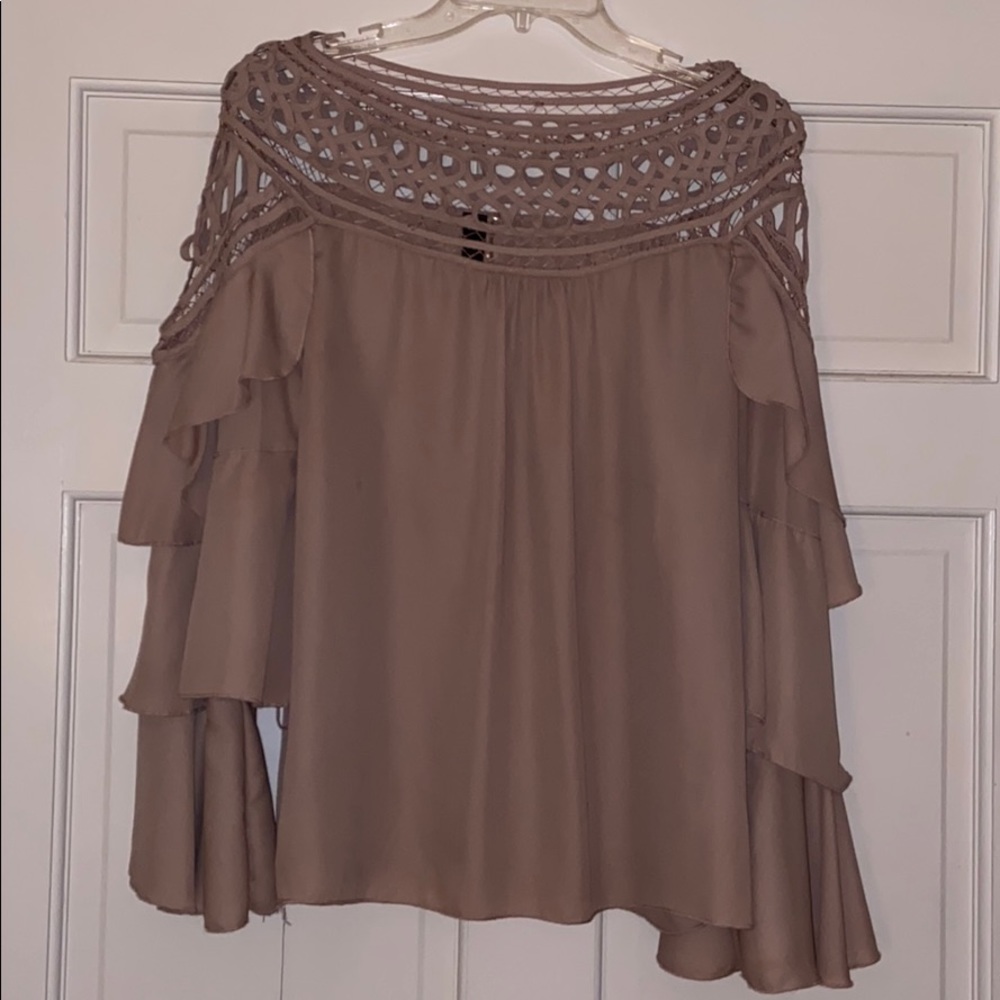 Long Sleeve Bell Sleeve Top